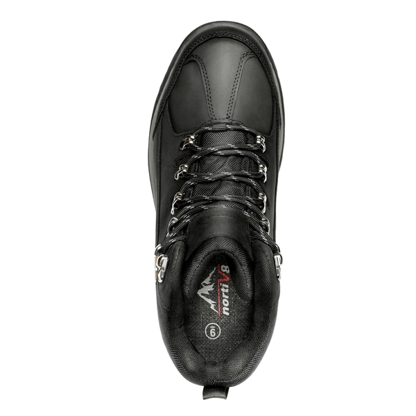 Men's Waterproof Leather Hiking Boots - BLACK - 2